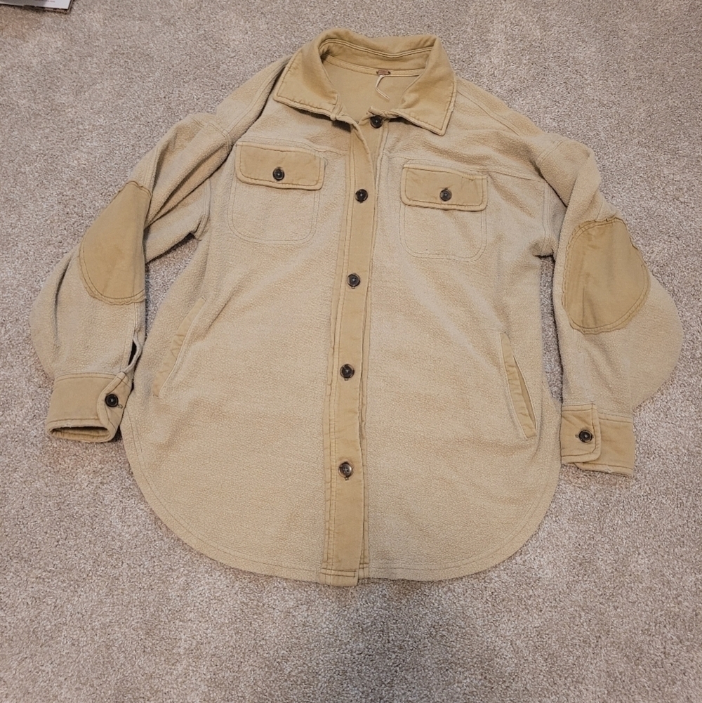 Free People Ruby Button Up Shacket Jacket Size XS NWOT - Picture 4 of 7